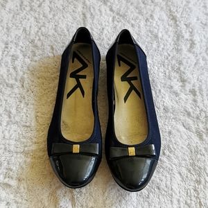 Anne Klein Flats, Size 9, Navy